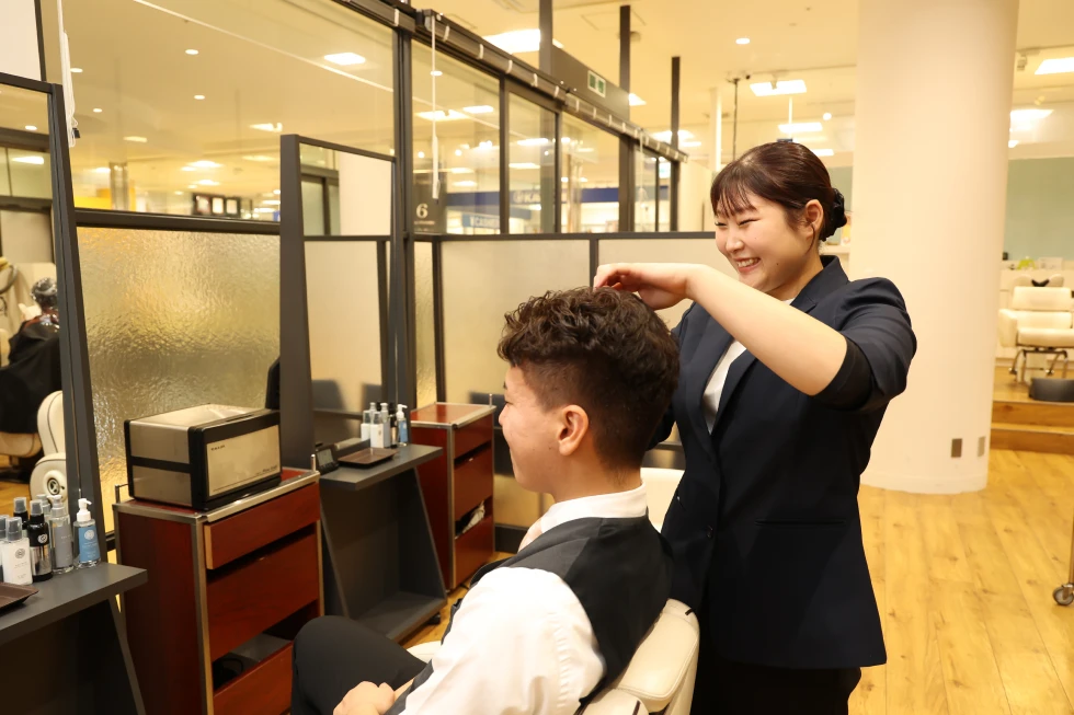 サロン実習（学校）ト